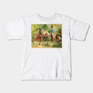 Secret Meeting of Gnomes and Fairies Kids T-Shirt